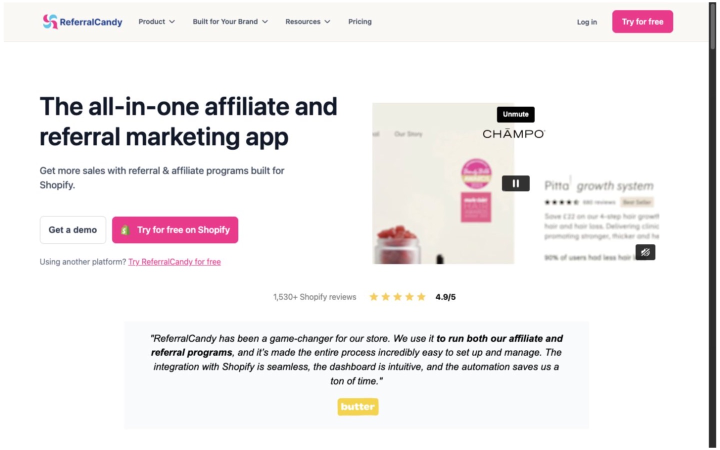 ReferralCandy website screenshot