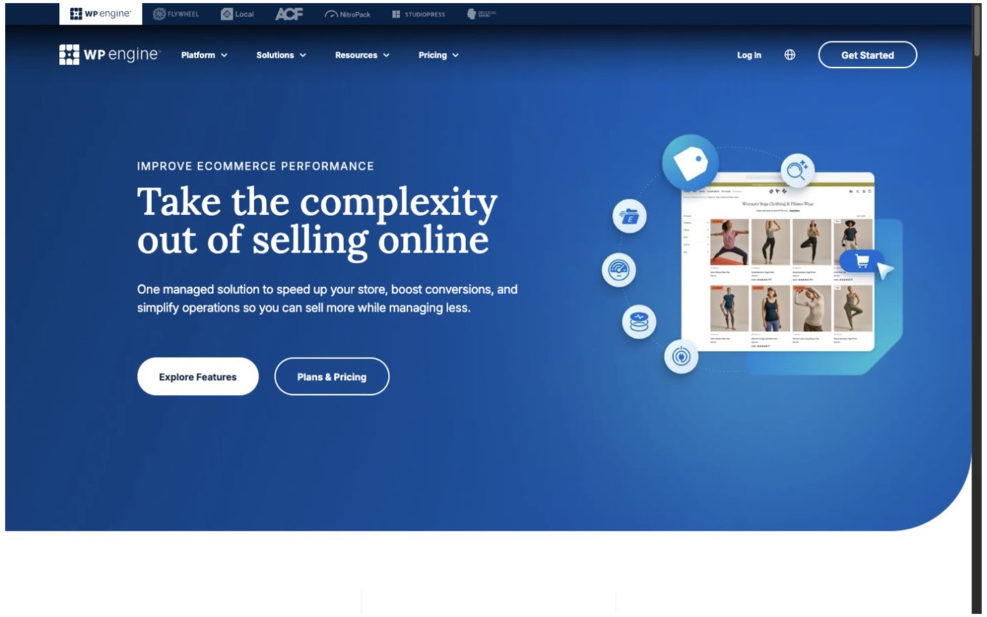 WP Engine website screenshot